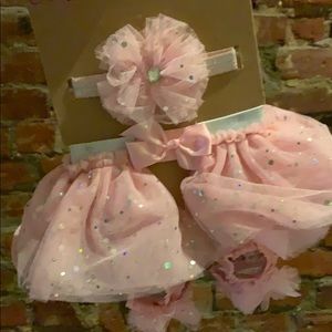 New- with tags! Baby tutu and headband set!